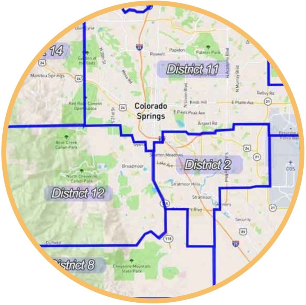 Colorado Springs School District Map